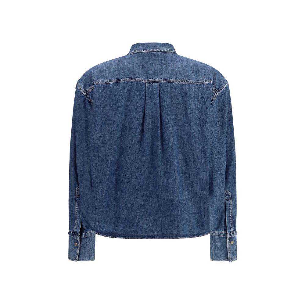Brunello Cucinelli Blue Denim Shirt-2