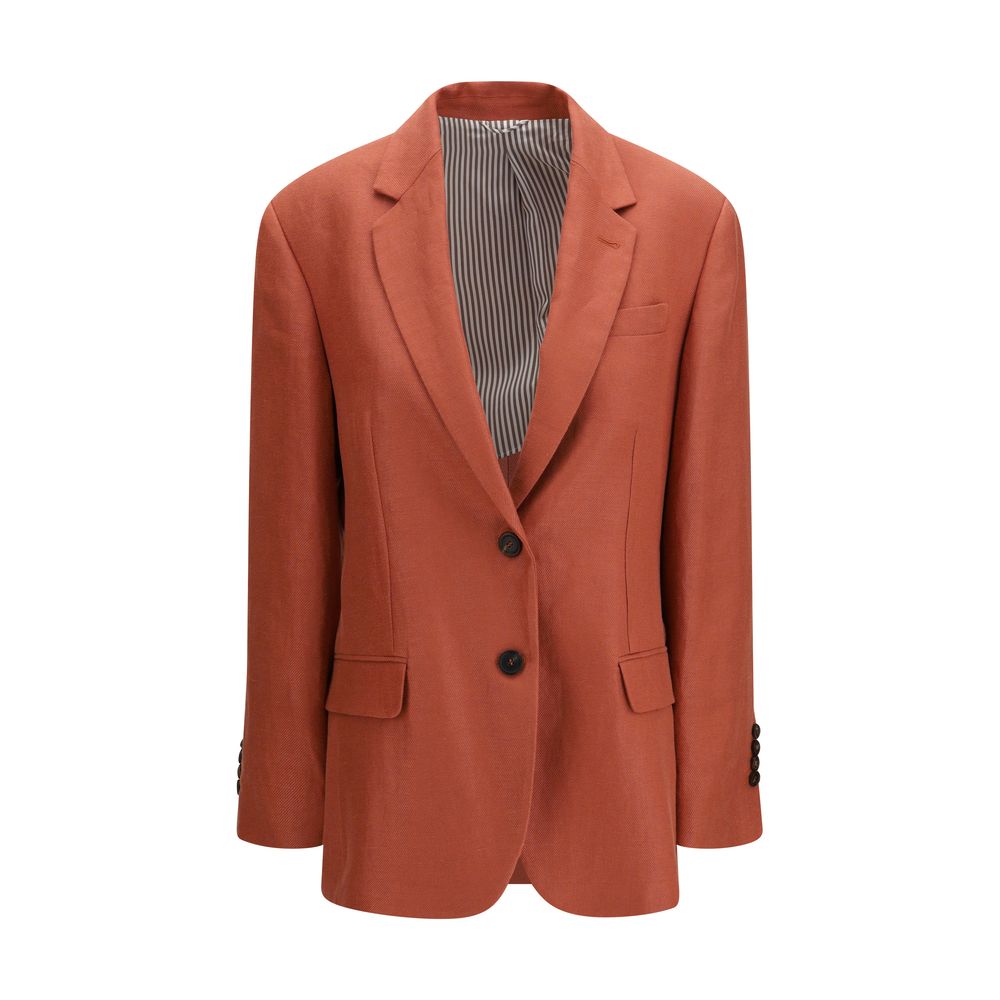 Brunello Cucinelli Multicolored Linen Blazer-1