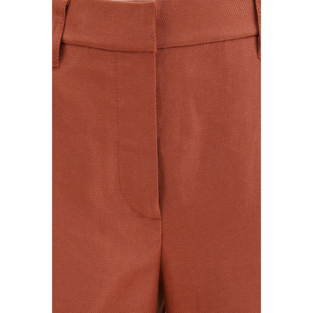Brunello Cucinelli Multicolor Linen Casual Pants-3