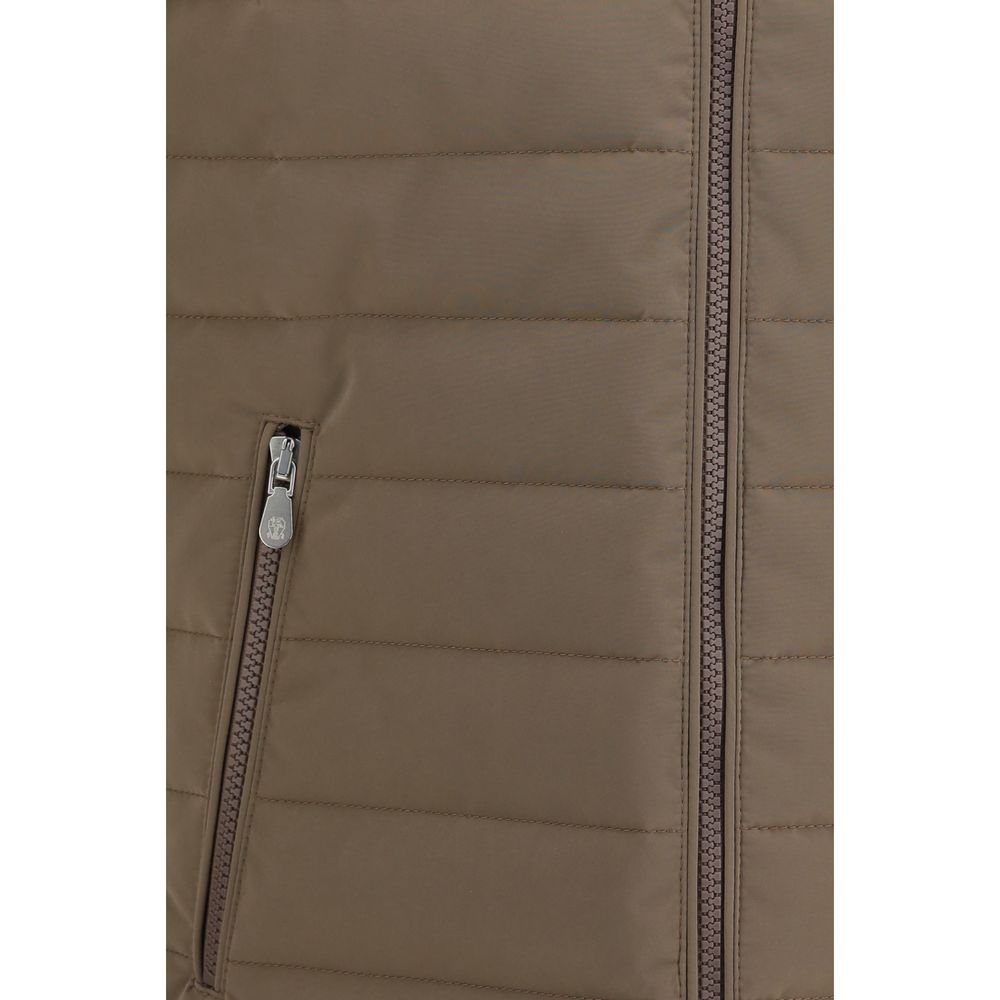 Brunello Cucinelli Beige Polyester Sleveless Jacket-3