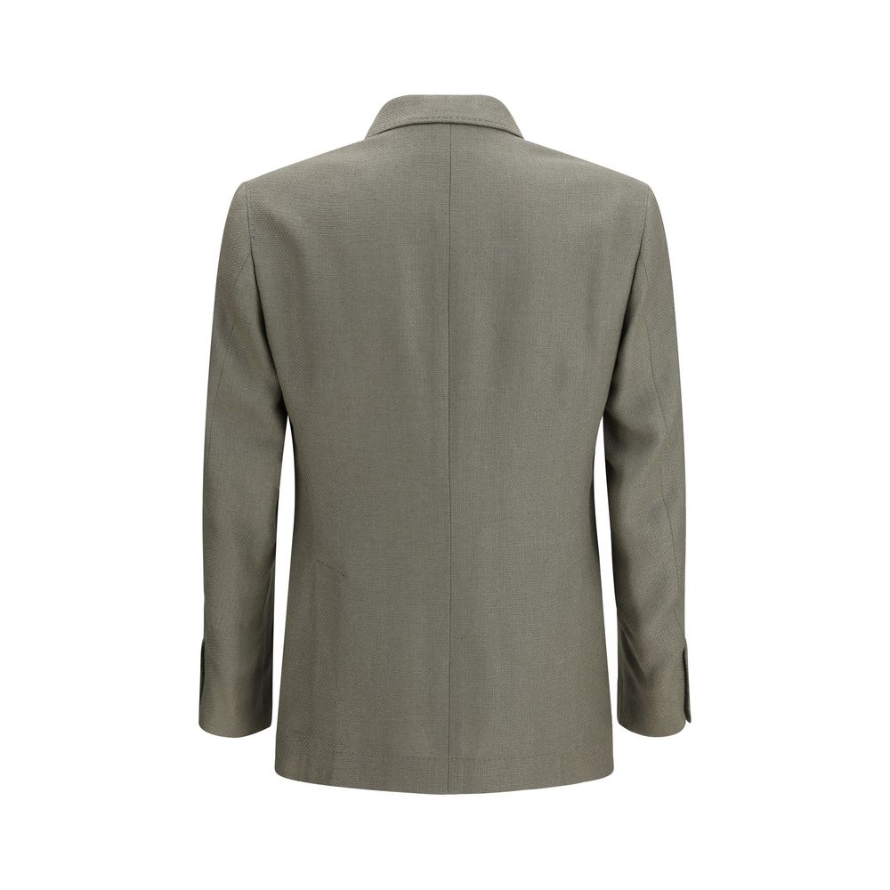 Brunello Cucinelli Zweifarbiger Seidenmantel-2
