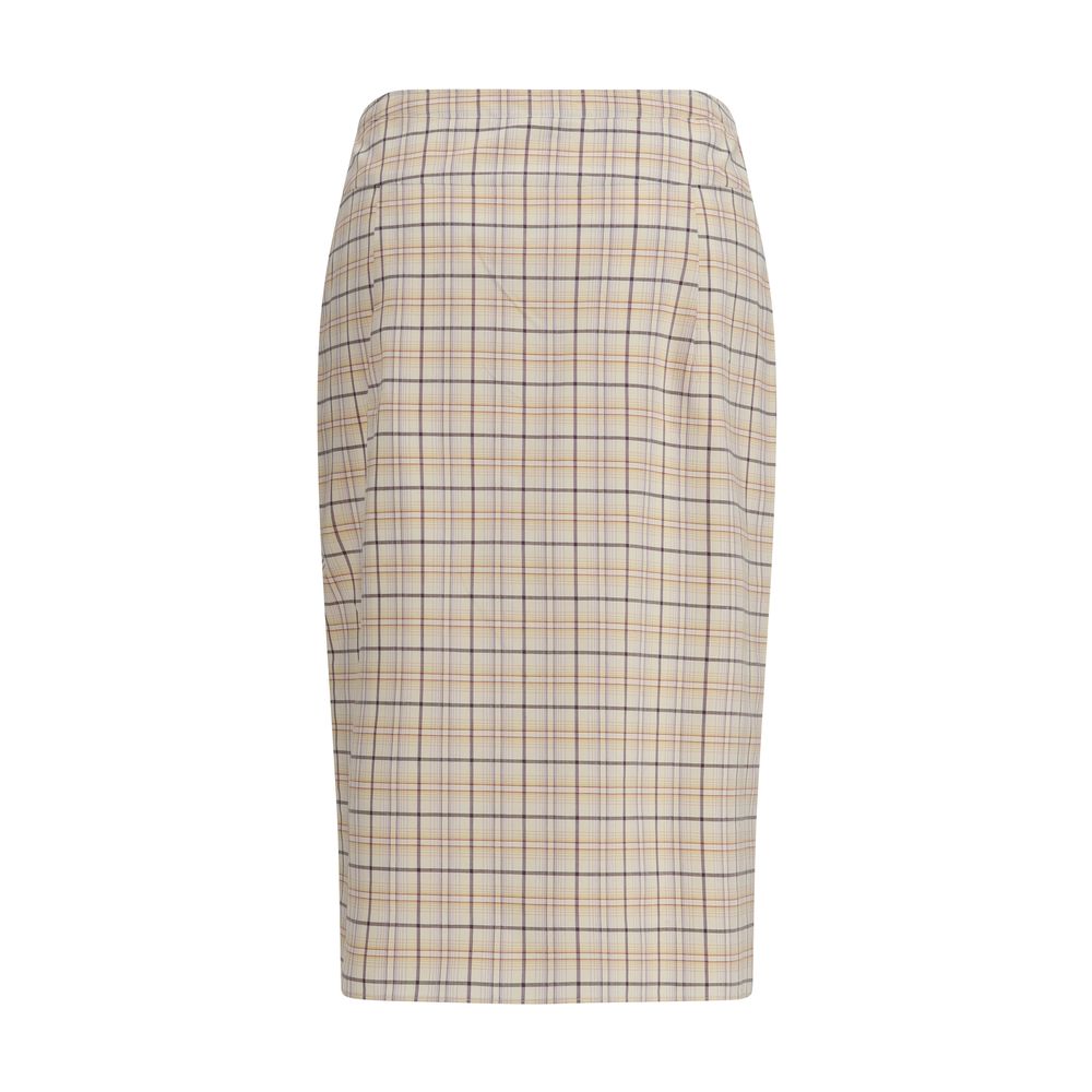 Prada Multicolor Cotton Midi Skirt-2