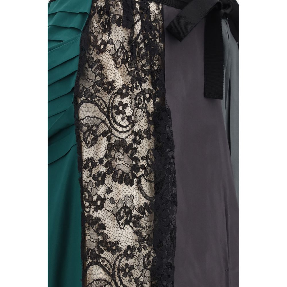 Prada Multicolored Silk Midi Skirt-4