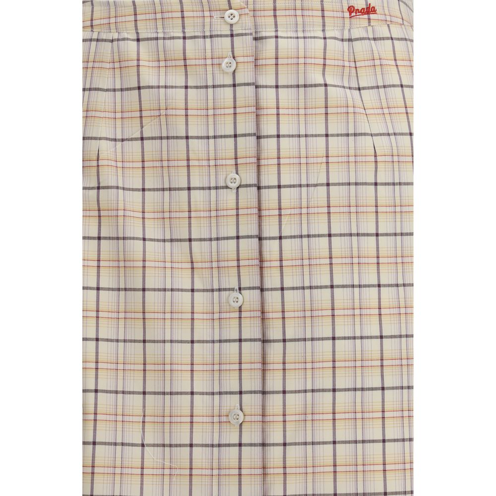 Prada Multicolor Cotton Midi Skirt-3