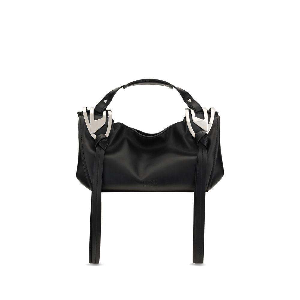 Diesel Schwarze Kalbsleder Bos Taurus Handtasche-1