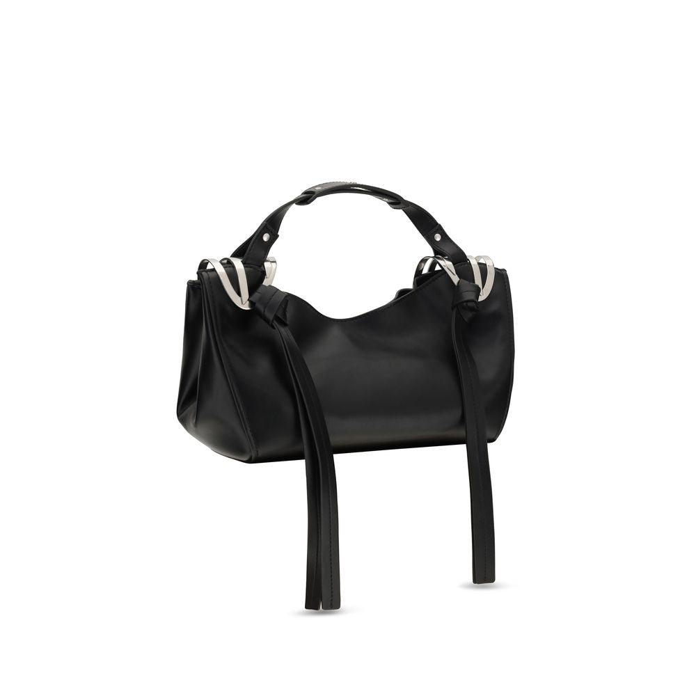 Diesel Schwarze Kalbsleder Bos Taurus Handtasche-3