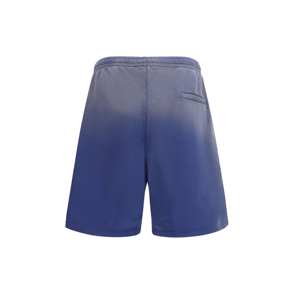 Moschino Blaue Baumwoll-Bermudashorts-2