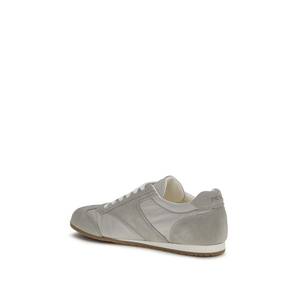 Prada Gray Bos Taurus Calfskin Low Top Sneakers-3