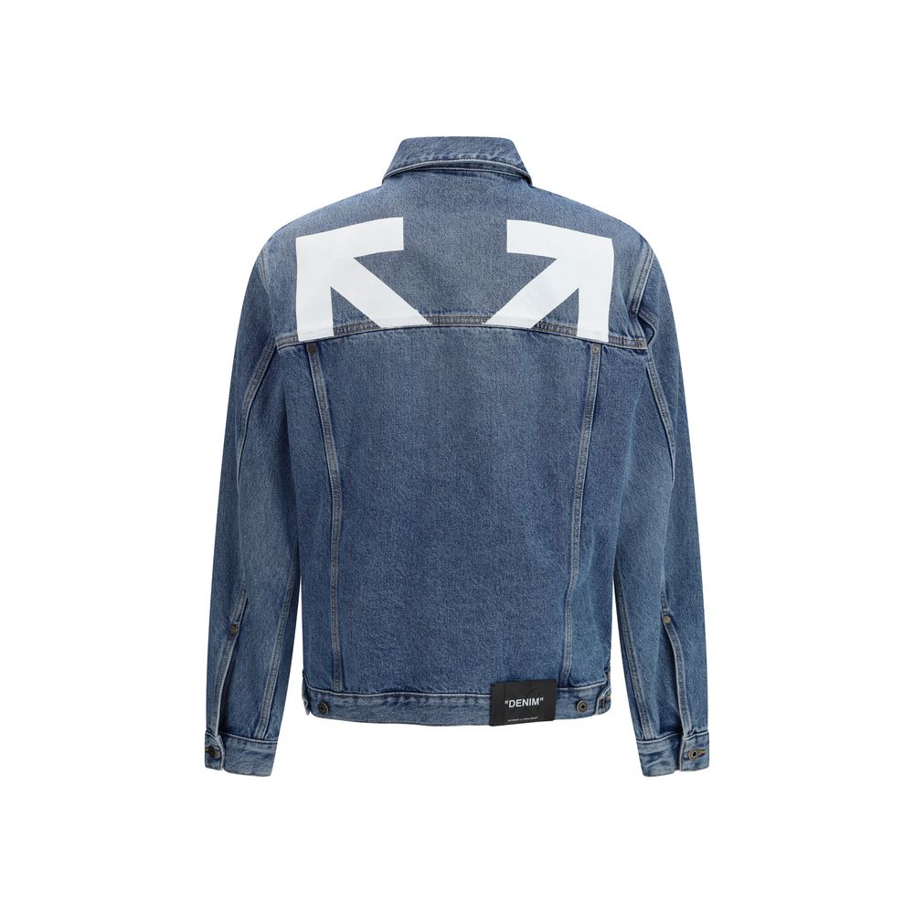 Off-White Blue Cotton Denim Jacket-2
