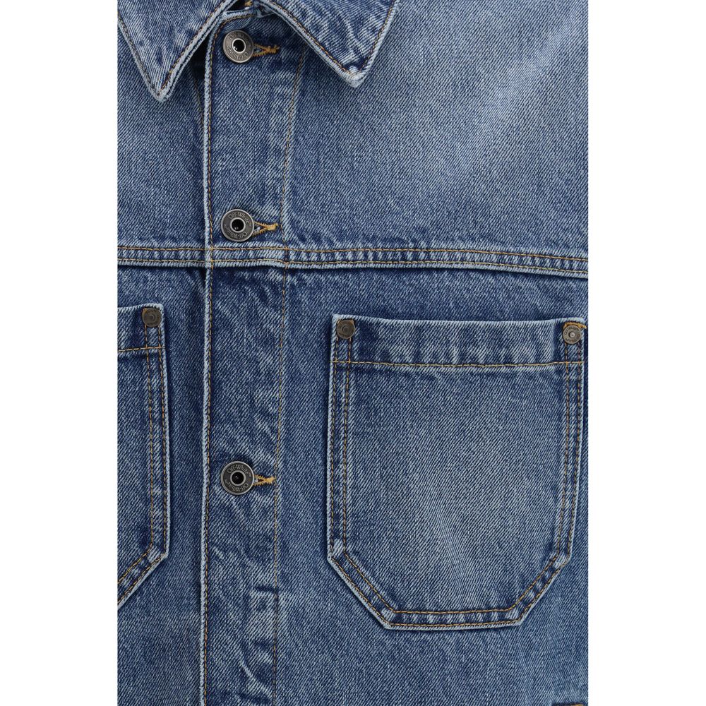 Off-White Blue Cotton Denim Jacket-3