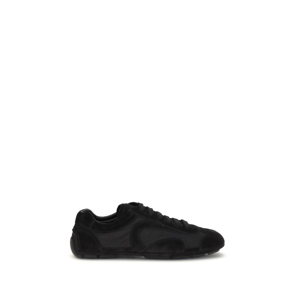 Prada Black Bos Taurus Calfskin Sneakers-1