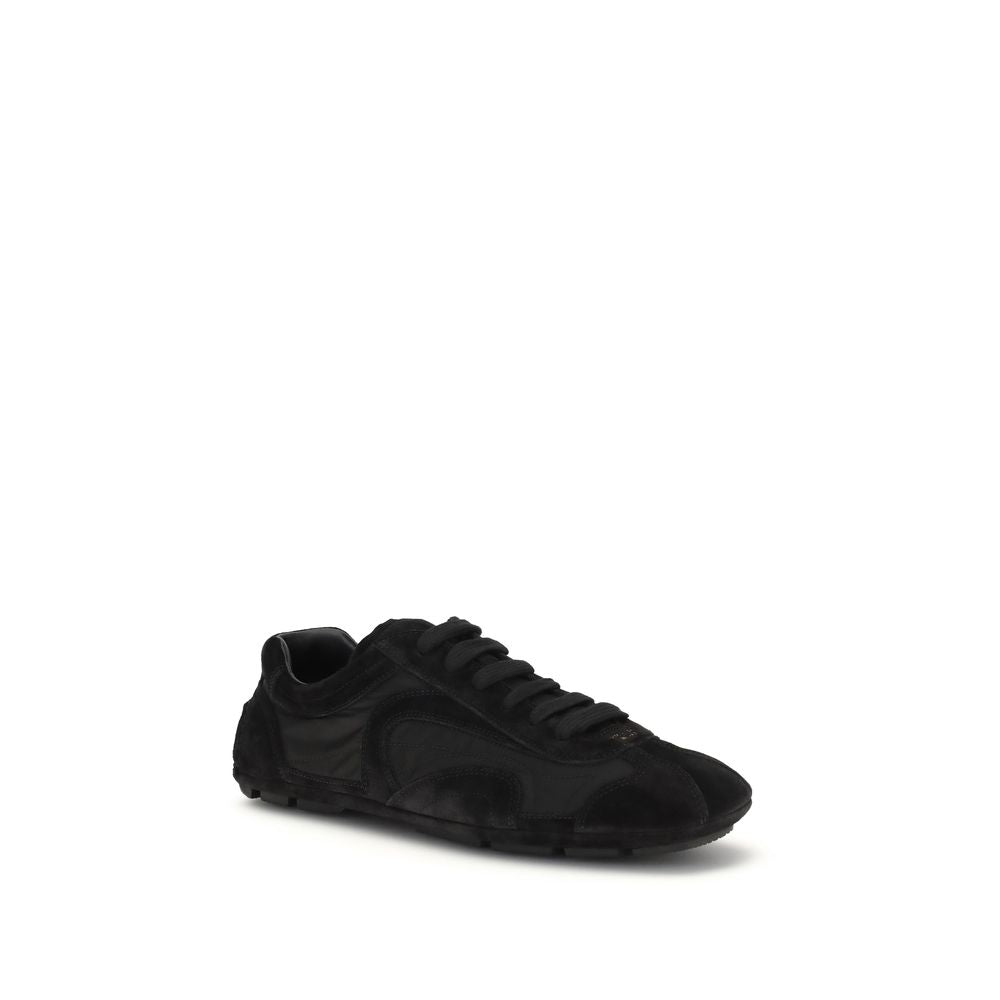 Prada Black Bos Taurus Calfskin Sneakers-2