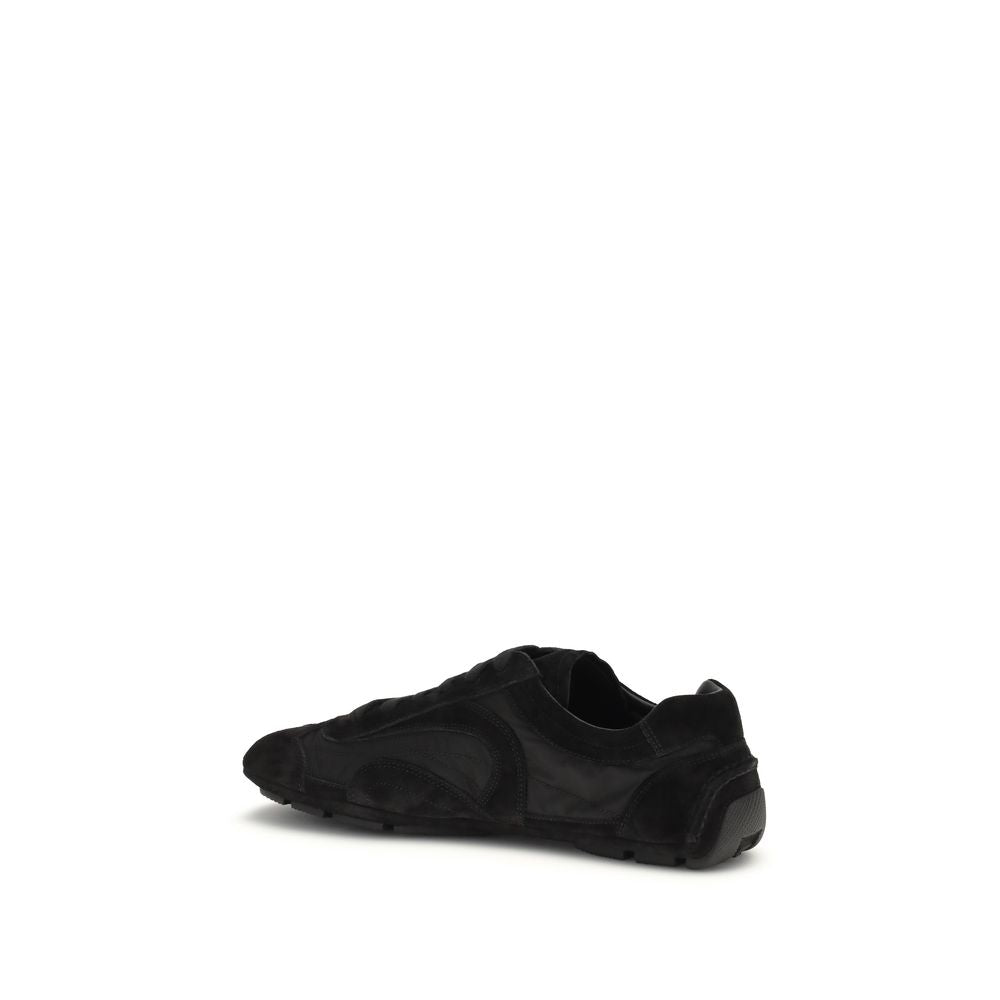 Prada Black Bos Taurus Calfskin Sneakers-3