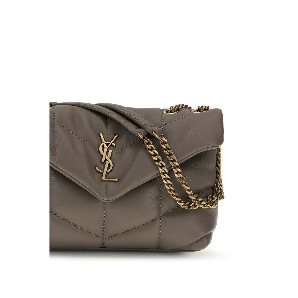Saint Laurent Graue Lammleder Schultertasche Ovis Aries Aries-4