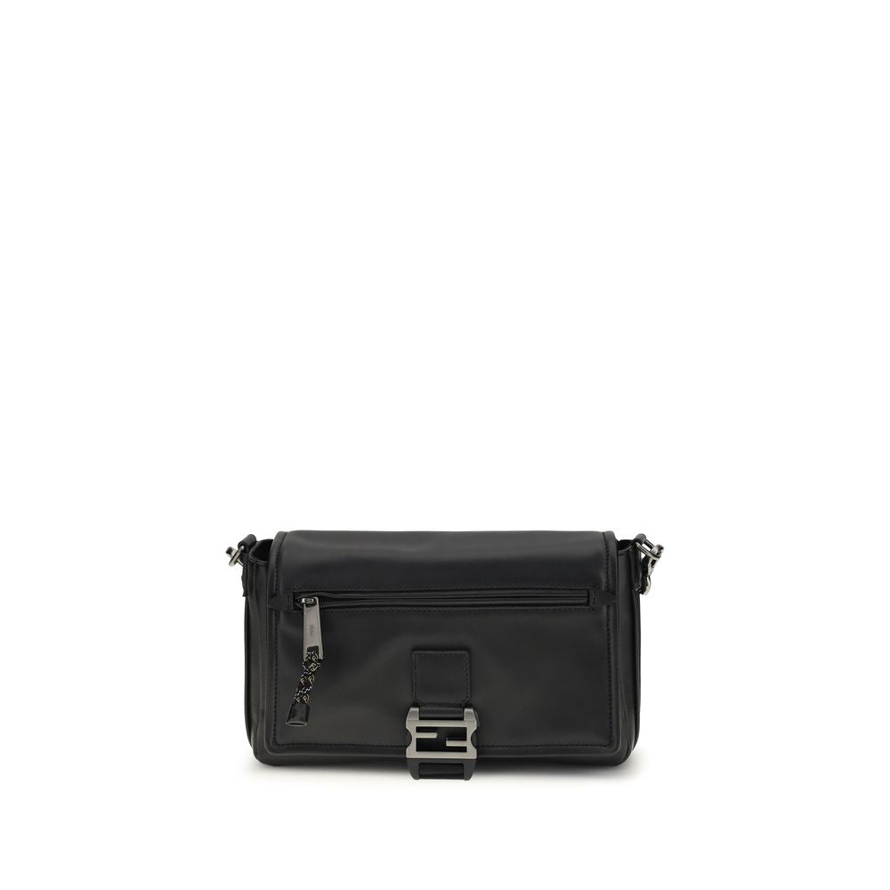 Fendi Black Bos Taurus Calfskin Shoulder Bag-1