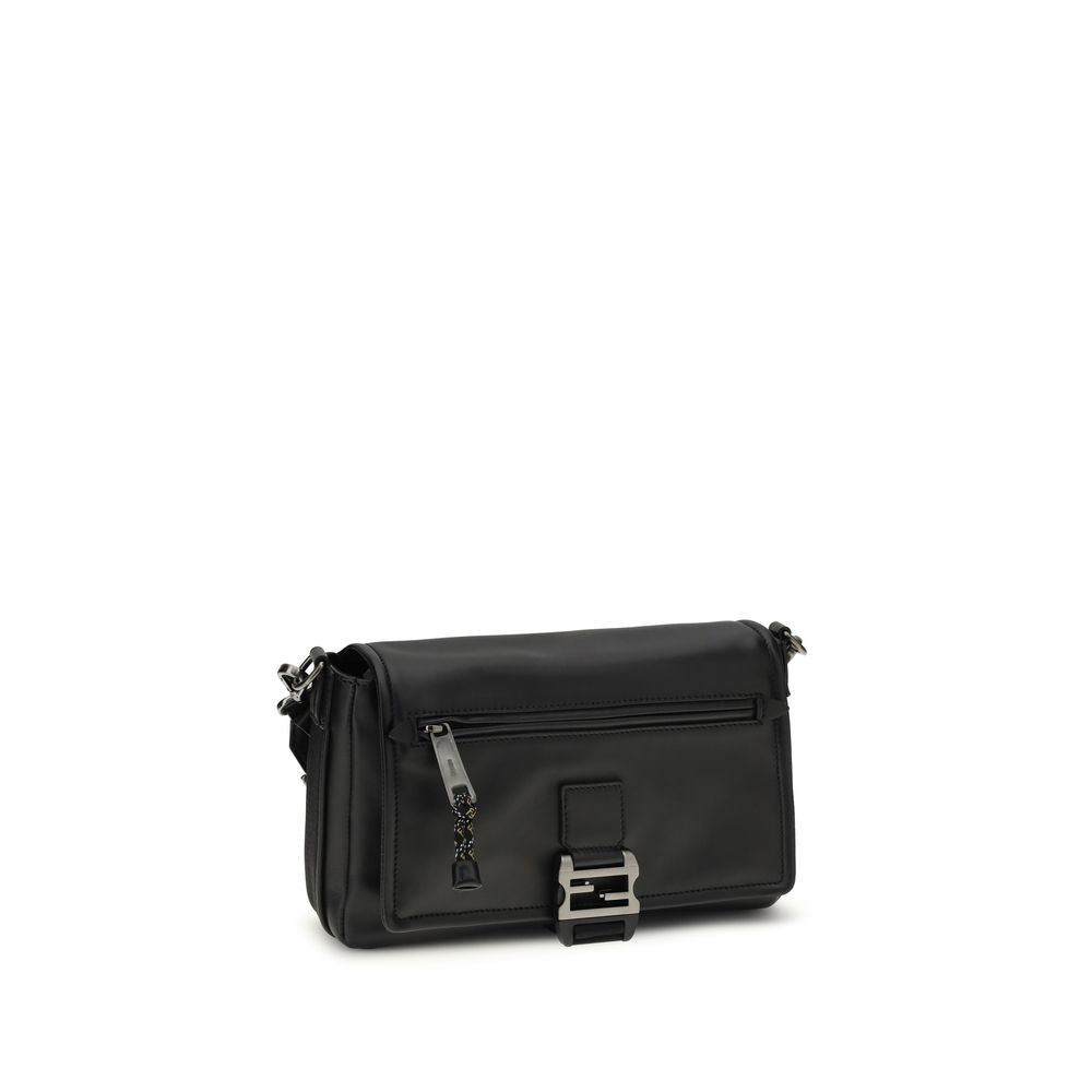 Fendi Black Bos Taurus Calfskin Shoulder Bag-2