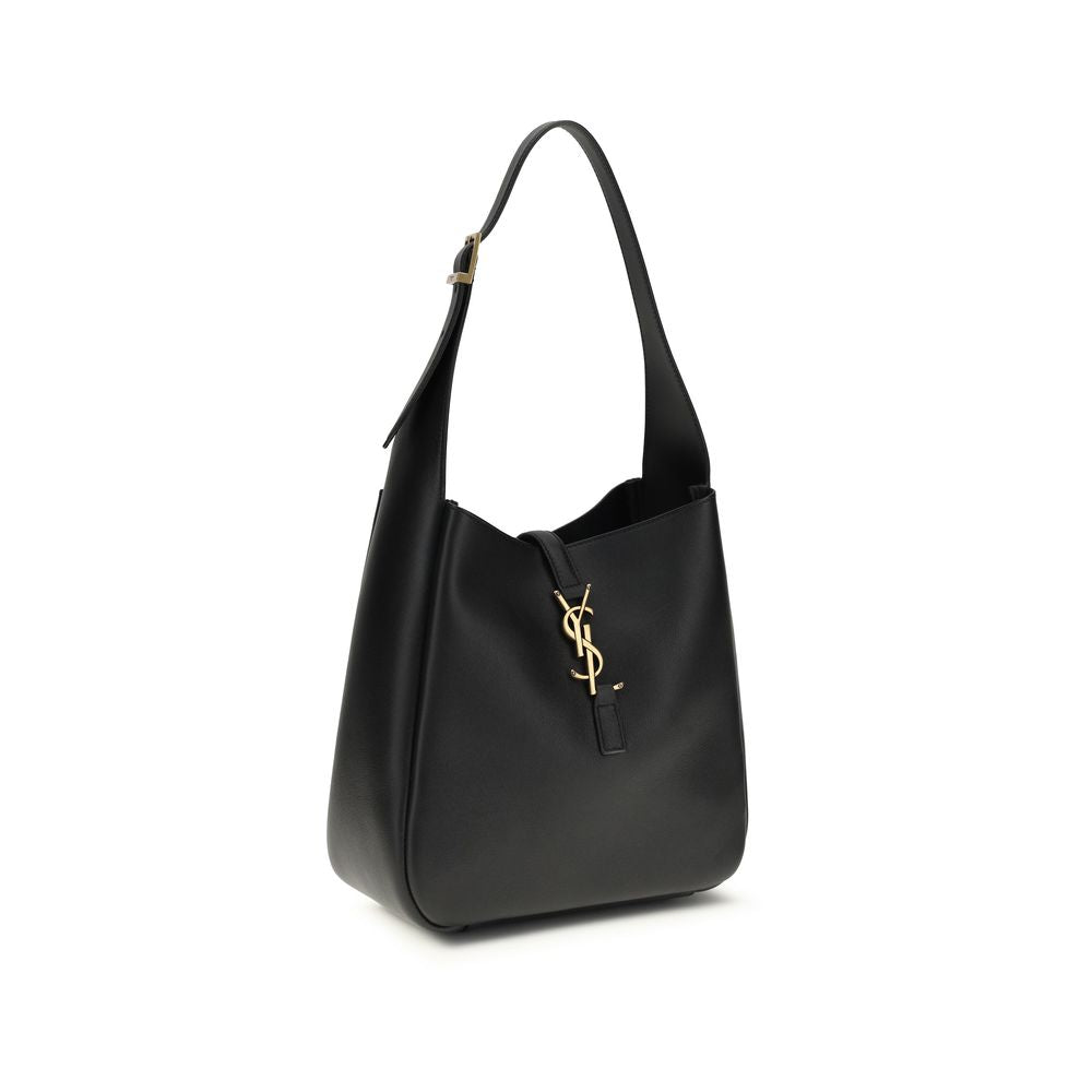 Saint Laurent Black Bos Taurus Calfskin Shoulder Bag-2