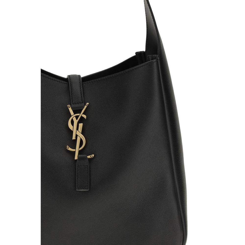 Saint Laurent Black Bos Taurus Calfskin Shoulder Bag-4