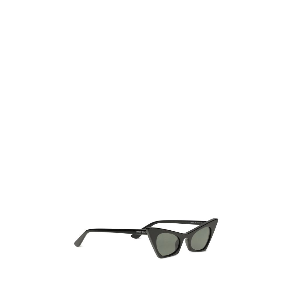 Alexander McQueen black plastic sunglasses-2