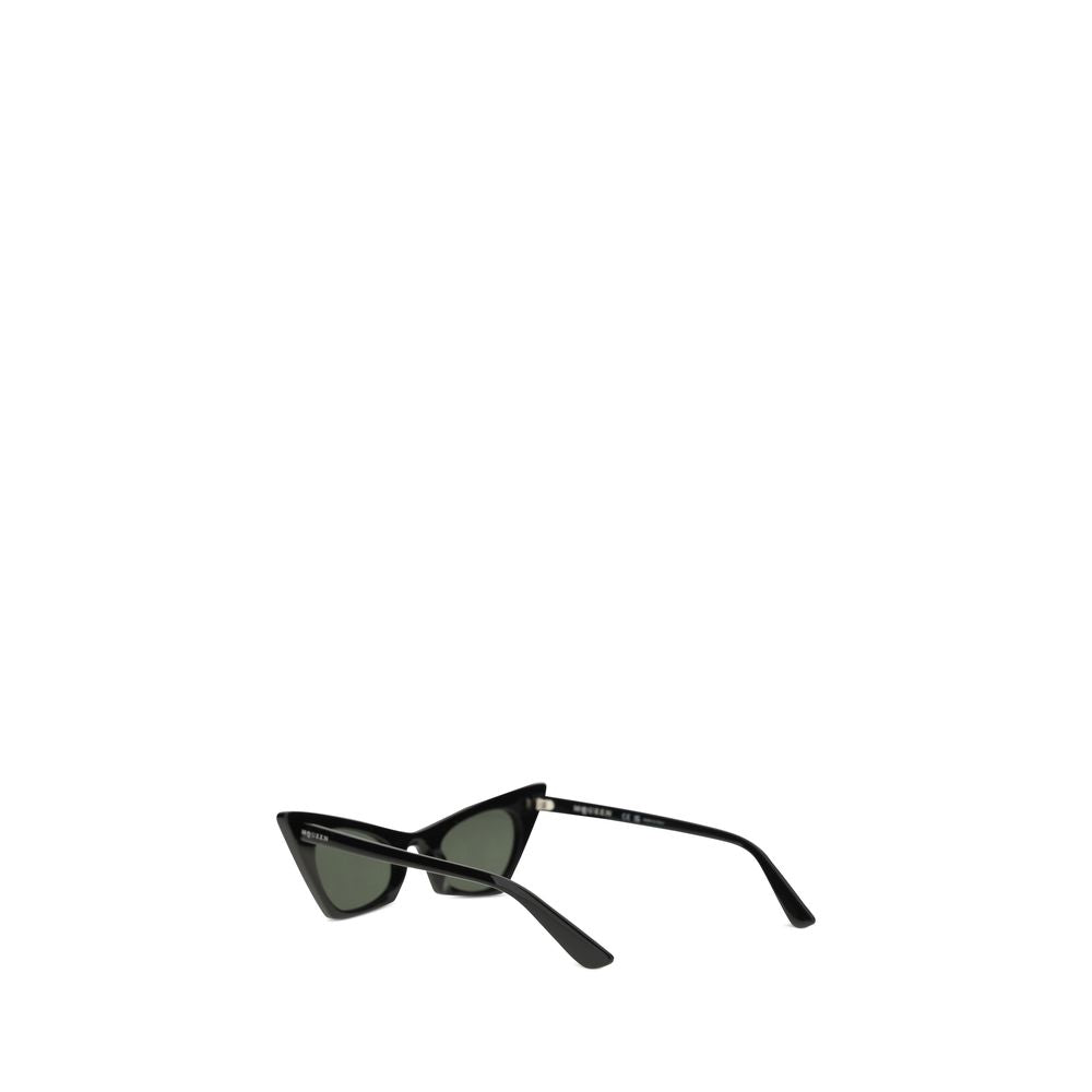 Alexander McQueen black plastic sunglasses-3