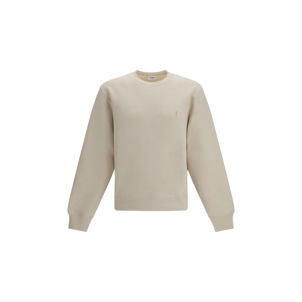 Saint Laurent Beige Cotton Sweatshirt-1