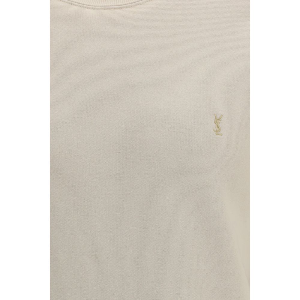 Saint Laurent Beige Cotton Sweatshirt-3
