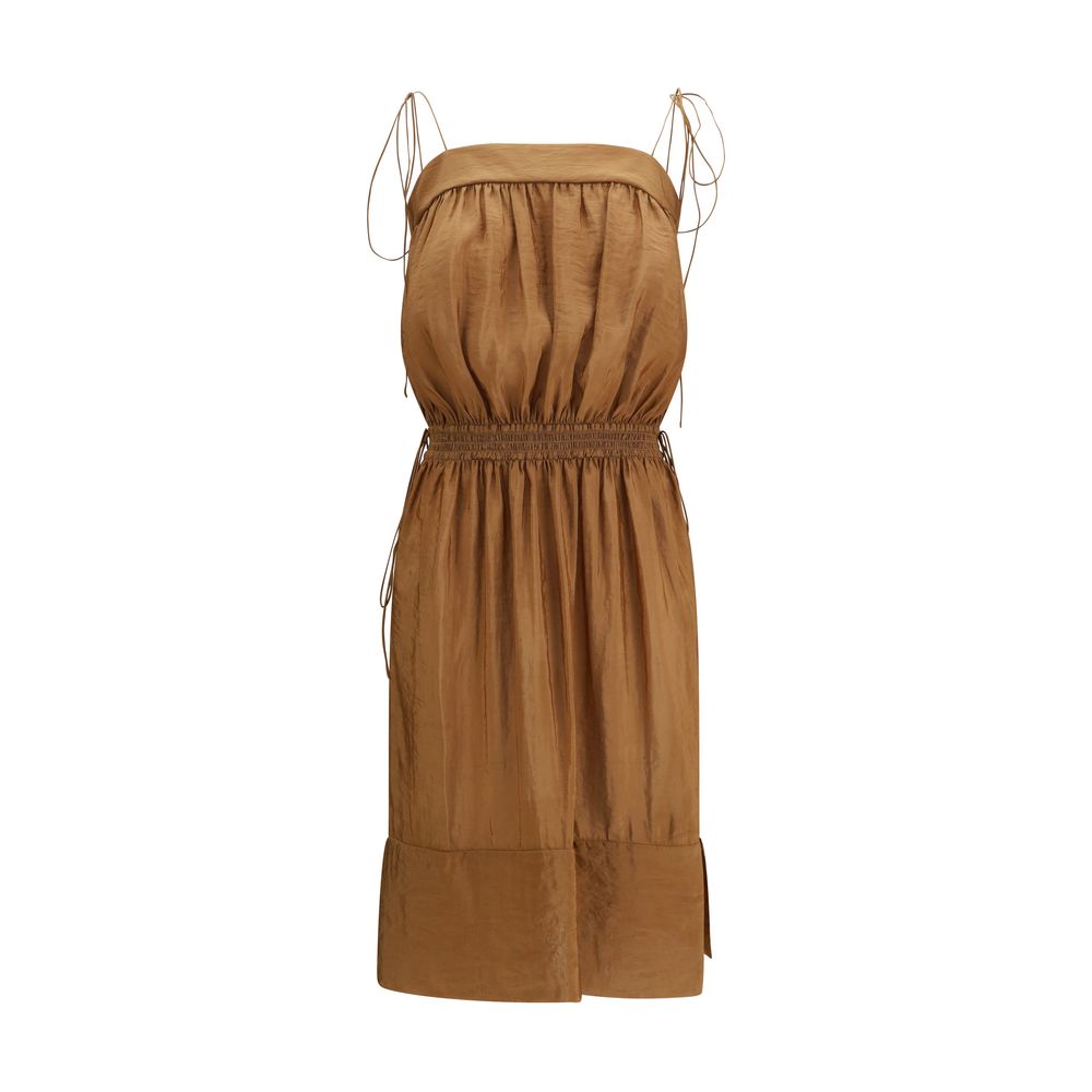 Saint Laurent Beiges Polyester Freizeitkleid-1