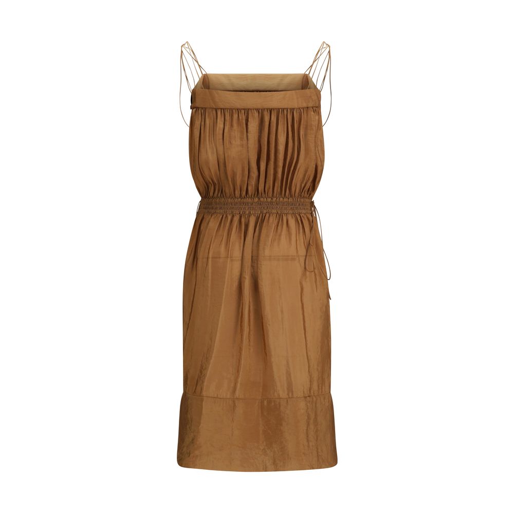 Saint Laurent Beiges Polyester Freizeitkleid-2