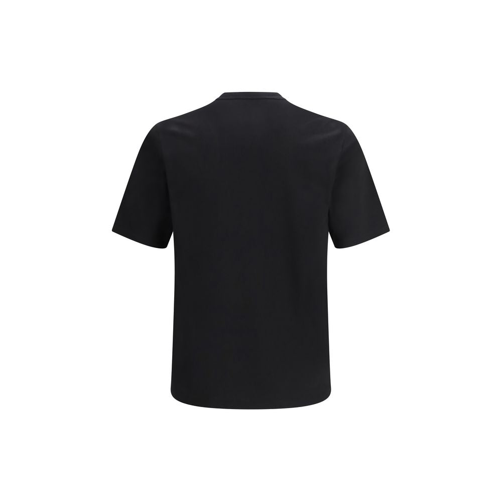 Saint Laurent Schwarzes Baumwoll-T-Shirt-2