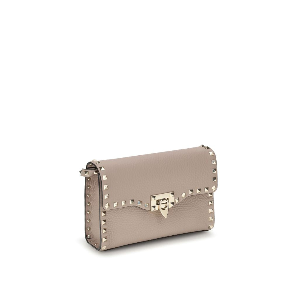 Valentino Garavani Beige Calf Leather Bos Taurus Shoulder Bag-2