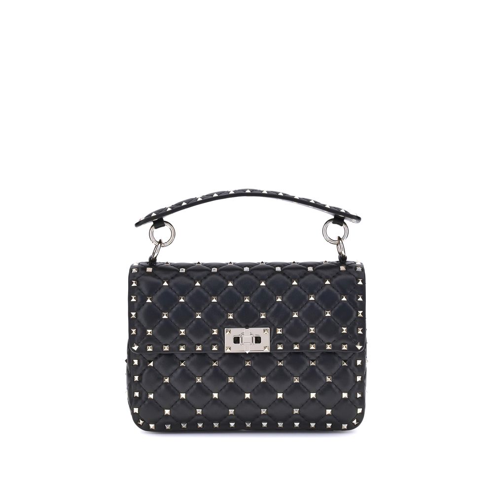 Valentino Garavani Schwarze Lammleder Schultertasche Ovis Aries Aries-1