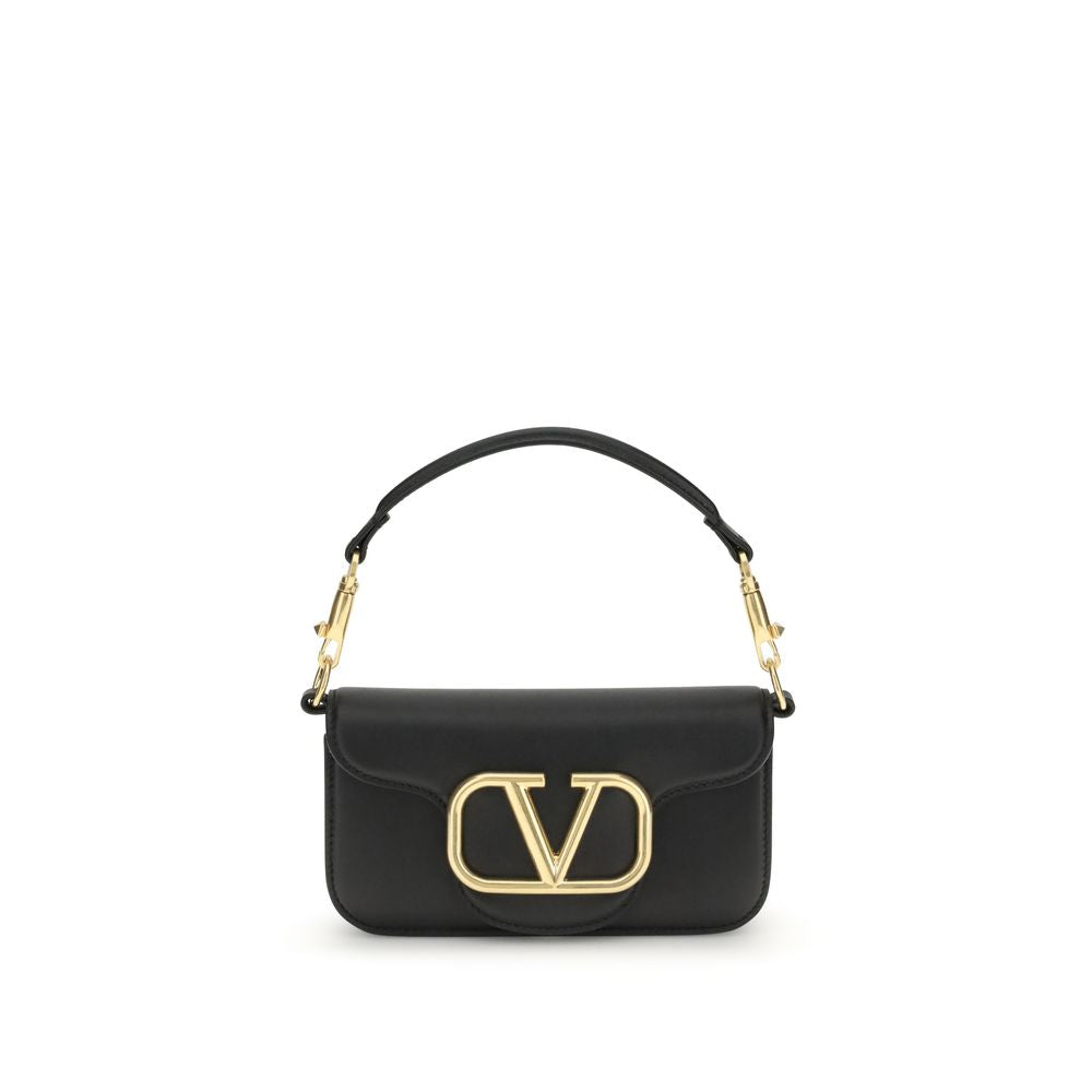 Valentino Garavani Black Bos Taurus Calfskin Shoulder Bag-1
