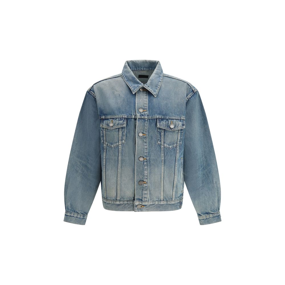 Saint Laurent Blaue Baumwoll-Denimjacke-1