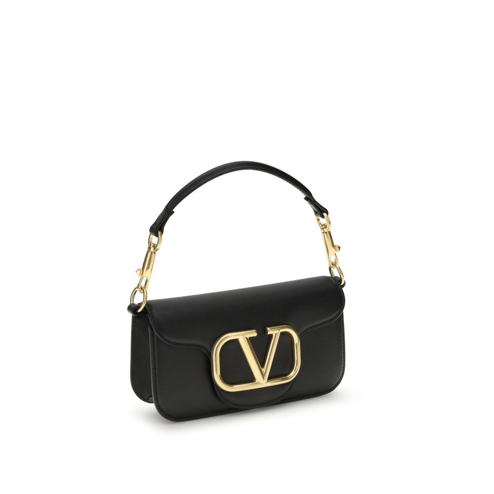 Valentino Garavani Black Bos Taurus Calfskin Shoulder Bag-2