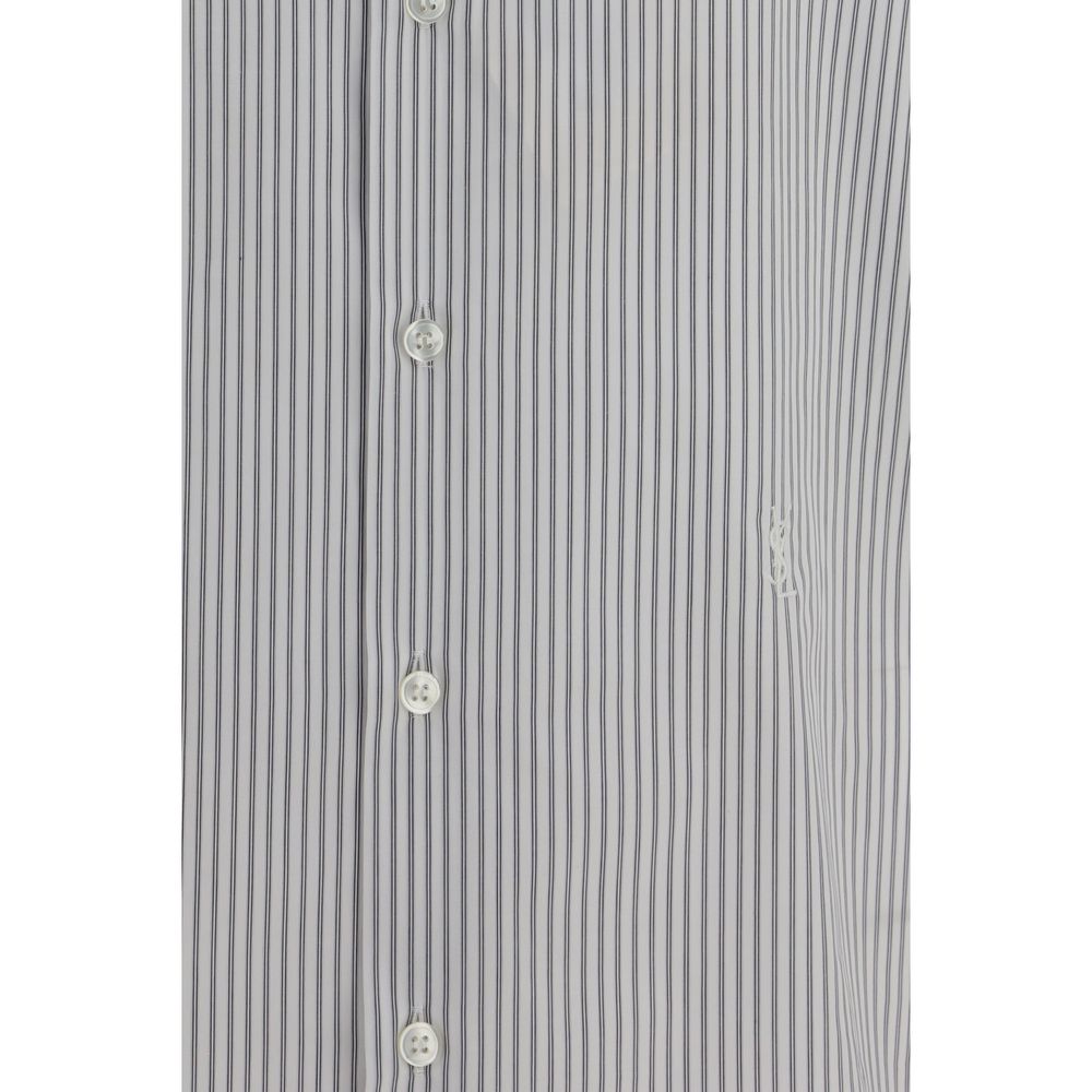 Saint Laurent Mehrfarbiges Baumwollhemd mit Muster-3