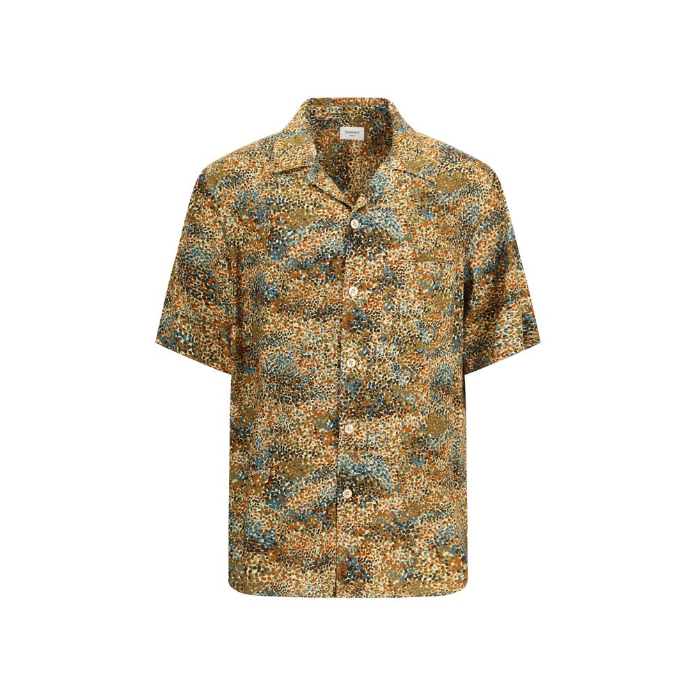 Saint Laurent multicolored viscose shirt with pattern-1