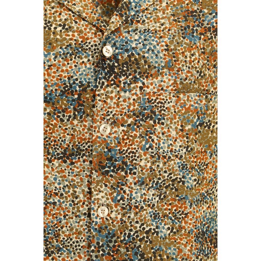 Saint Laurent multicolored viscose shirt with pattern-3