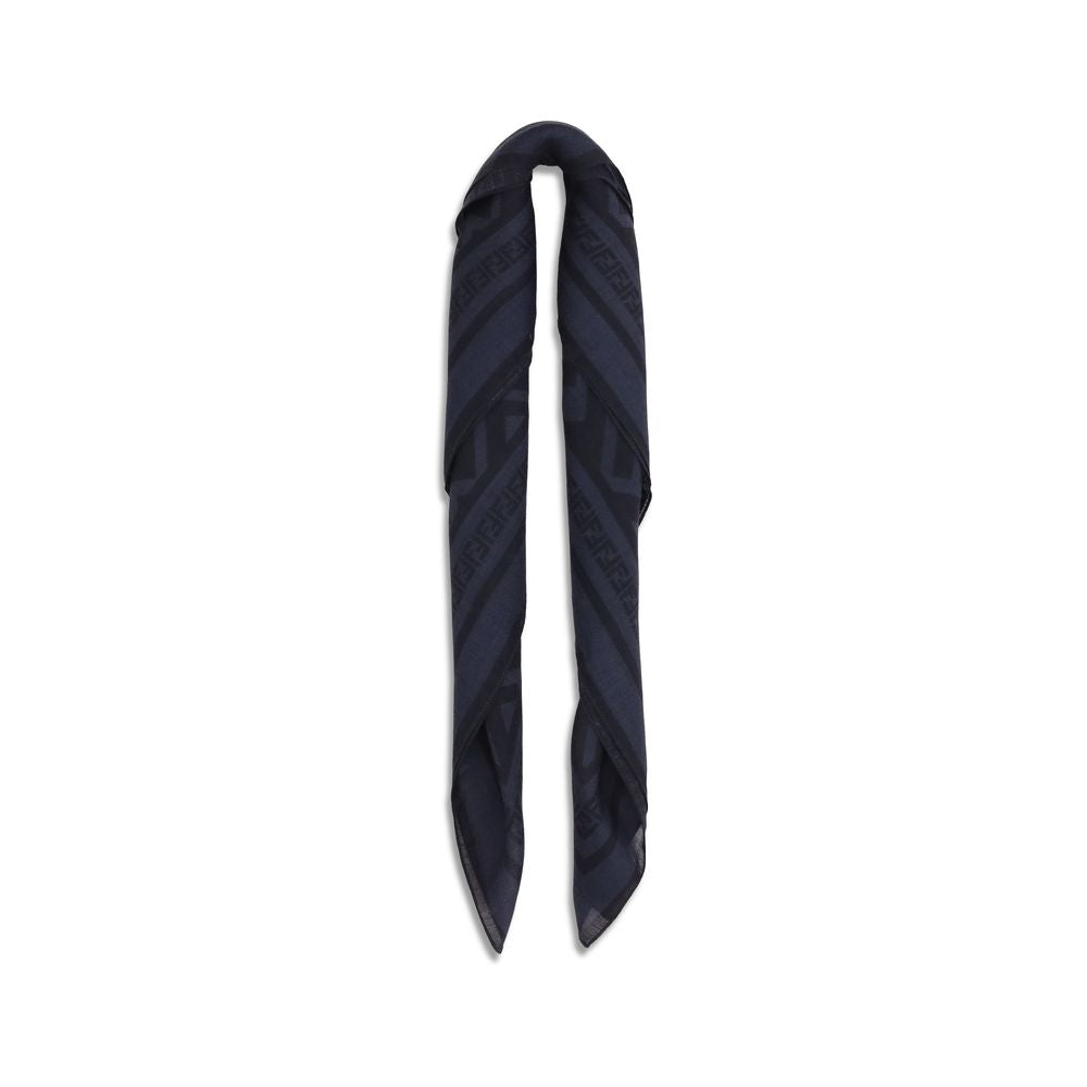 Fendi Schal Aries aus Wolle in Blau-2