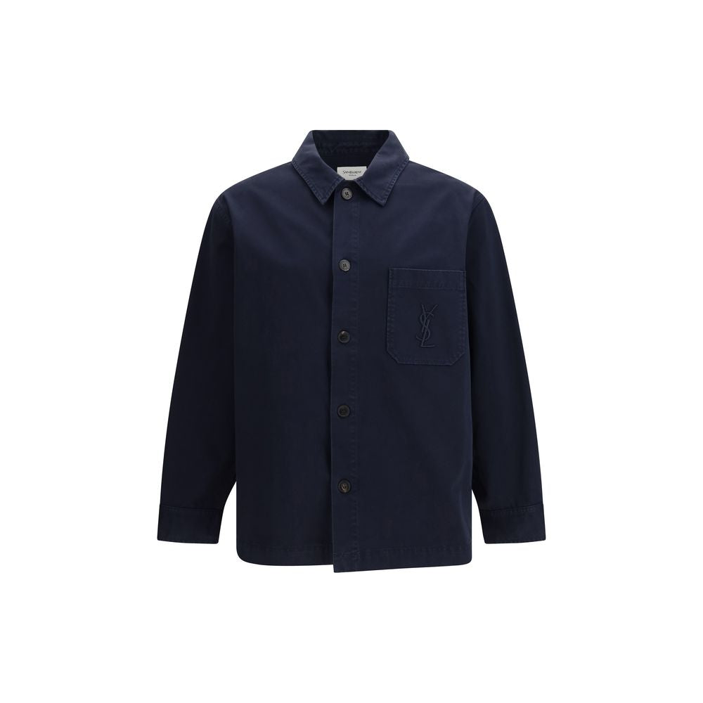 Saint Laurent Blaue Jeansjacke aus Baumwolle-1