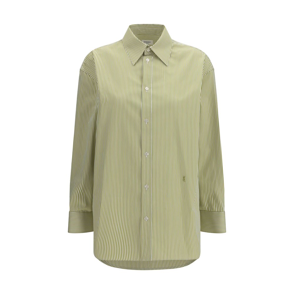 Saint Laurent Two-Tone Cotton Patterned Shirt-1