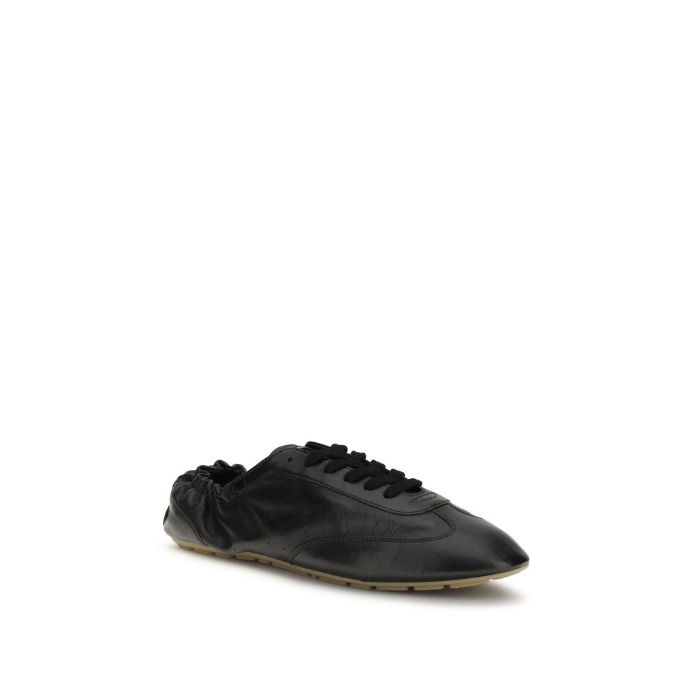 Saint Laurent Schwarze Bos Taurus Kalbsleder Sneaker-2