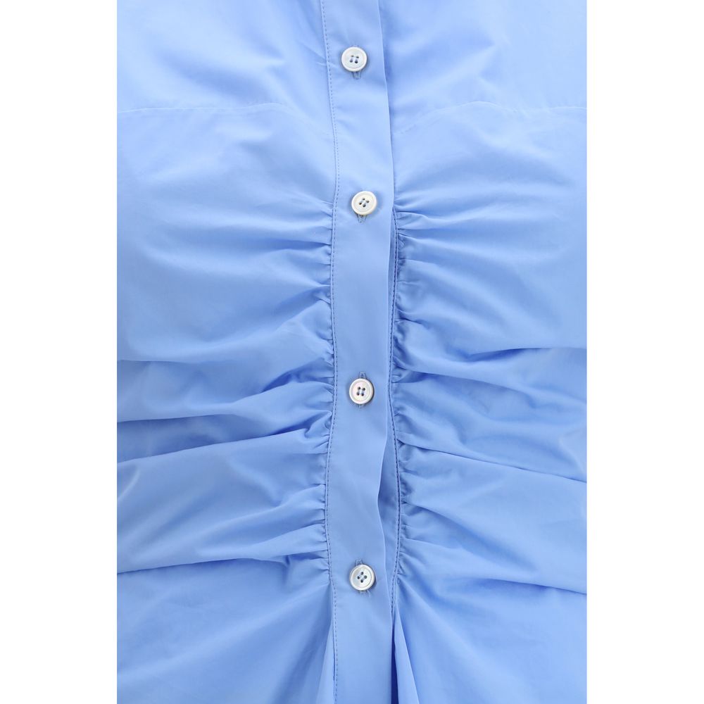 Alexander McQueen Blue Cotton Casual Dress-3
