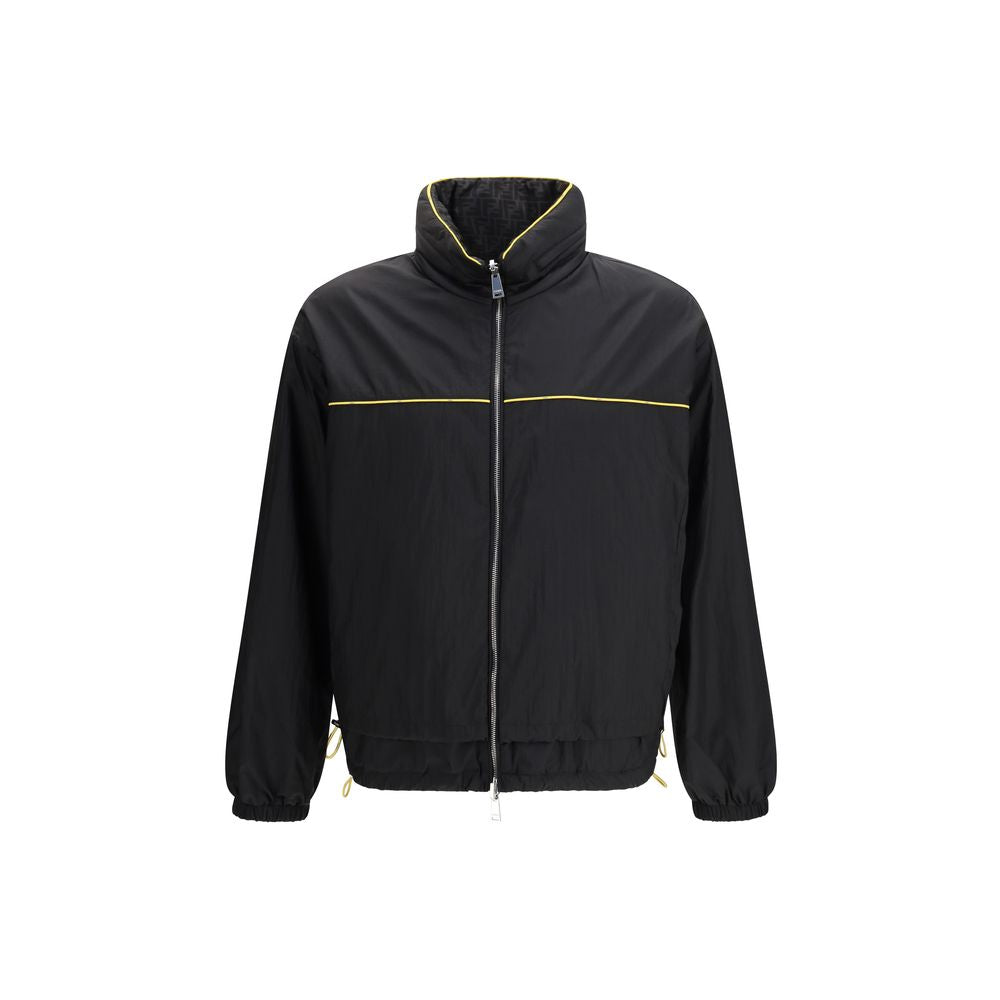 Fendi Schwarze Polyamid-Shell-Jacke-1