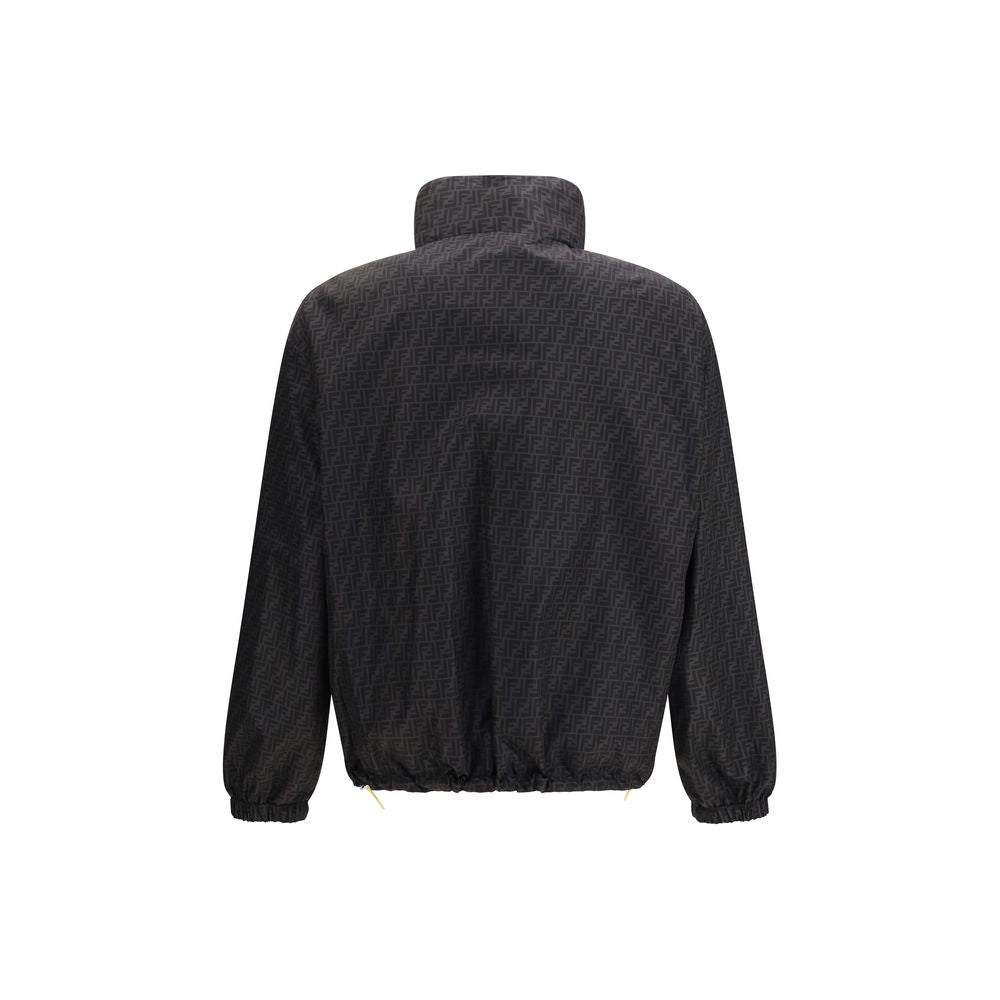 Fendi Schwarze Polyamid-Shell-Jacke-4