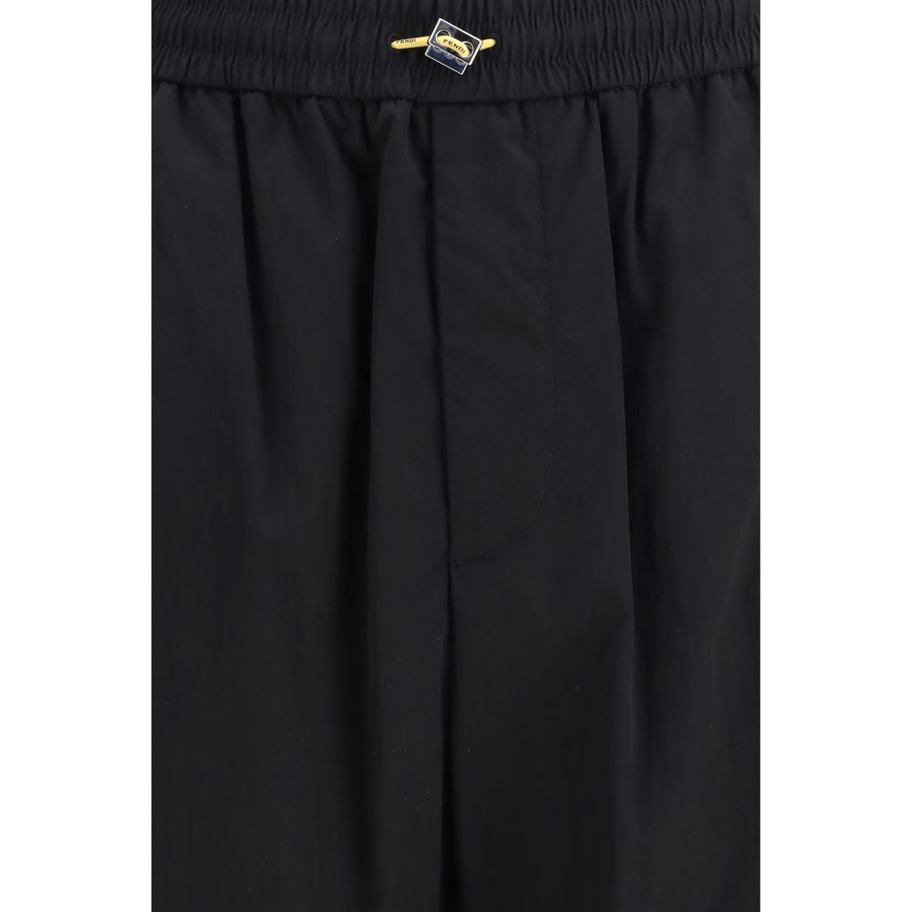 Fendi Schwarze Cargo-Hose aus Baumwolle-3