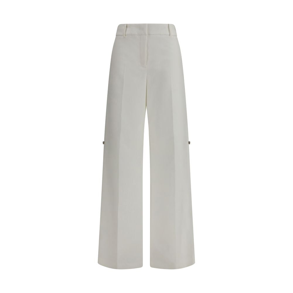 Fendi White Cotton Trousers