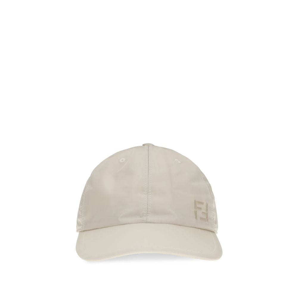 Fendi Beige Nylon Cap (Baseball Hat)-1