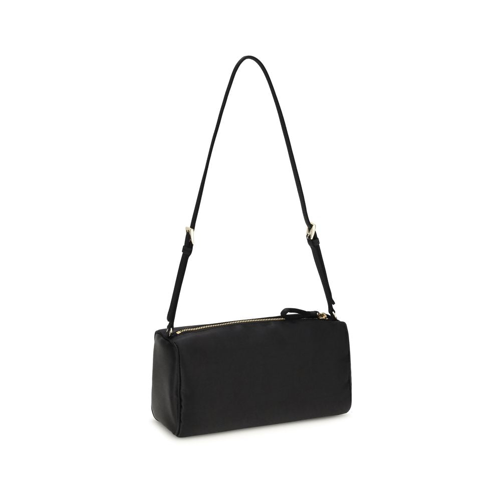 Prada Schwarze Seiden-Schultertasche-3