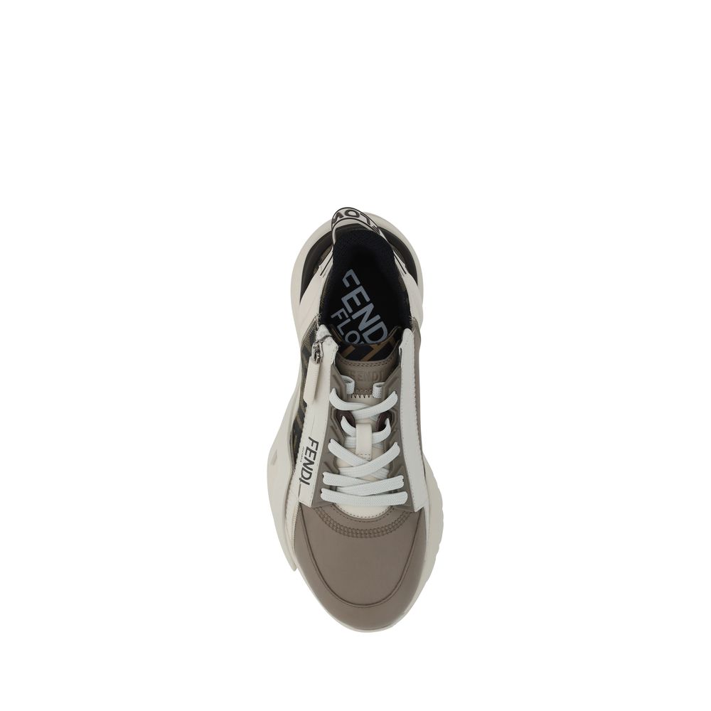 Fendi Brown Calfskin Bos Taurus Athletic Sneaker-4