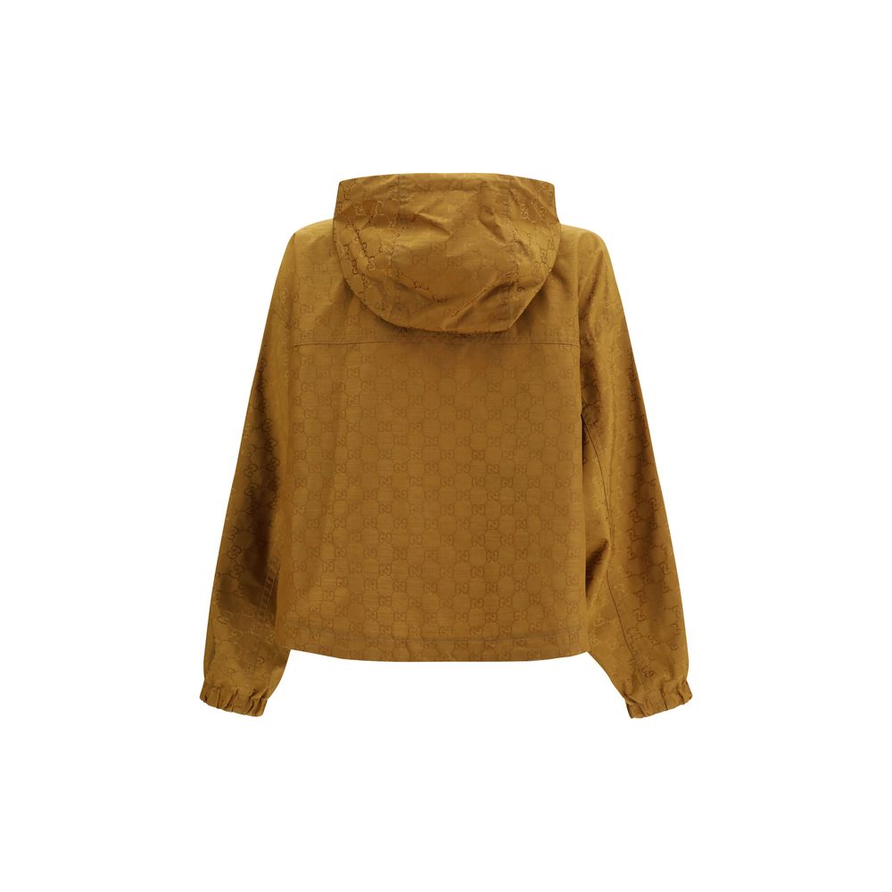 Gucci Beige Nylon Shell Jacke-2